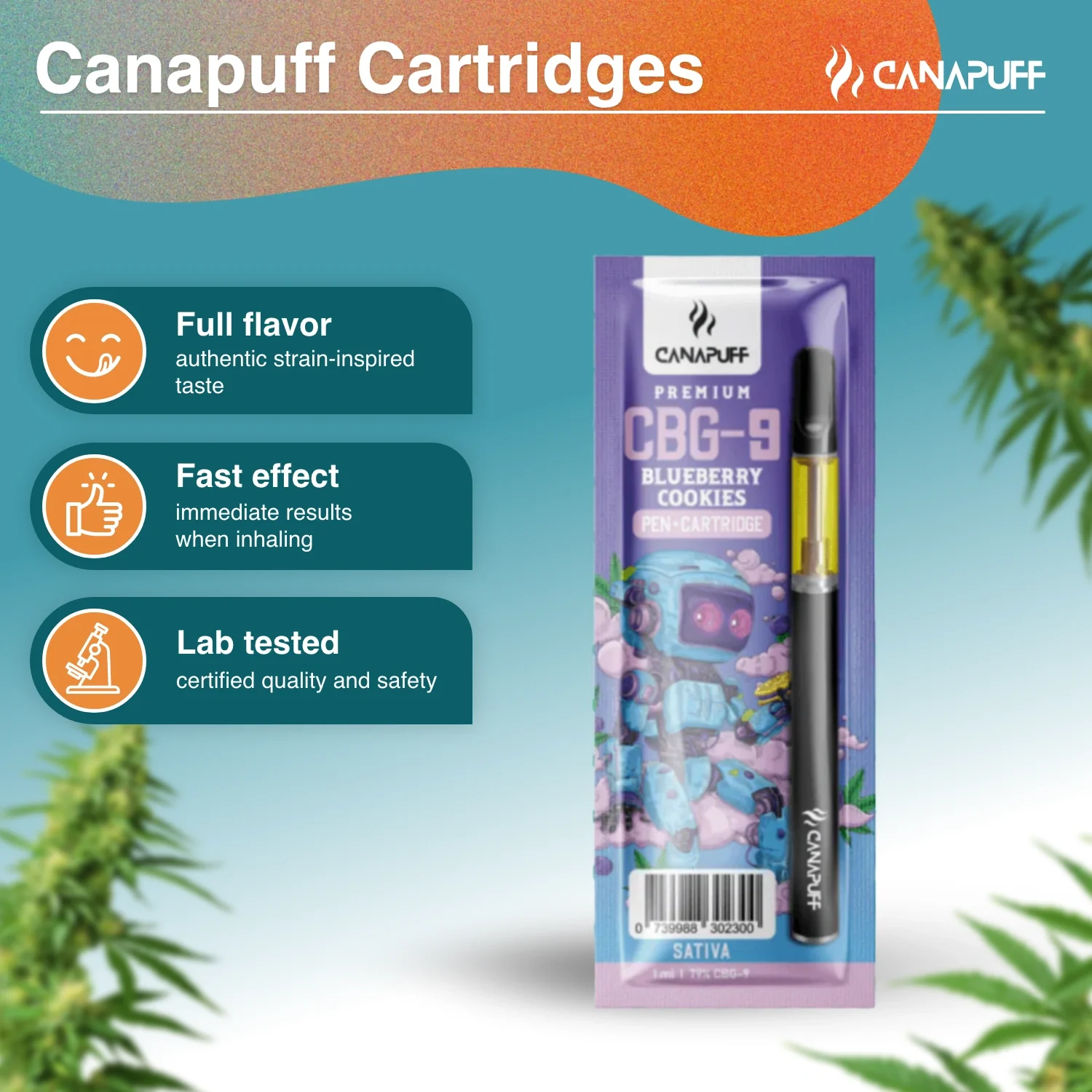 CBG9 Pen+Cartridge Blueberry Cookies 79% - Image 2