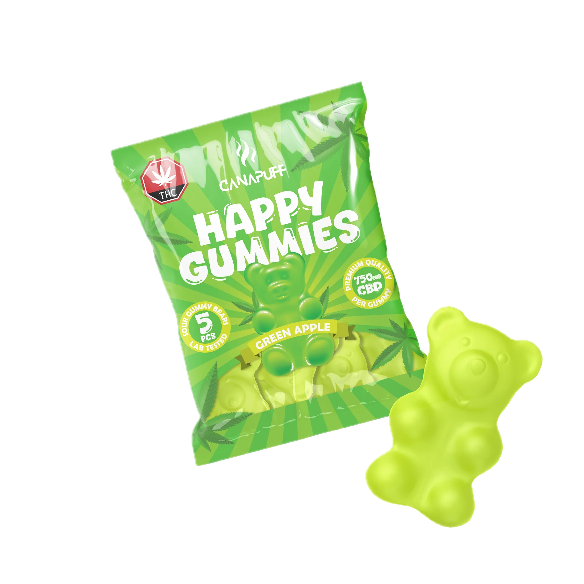 CBD Gummies Green Apple - Image 3