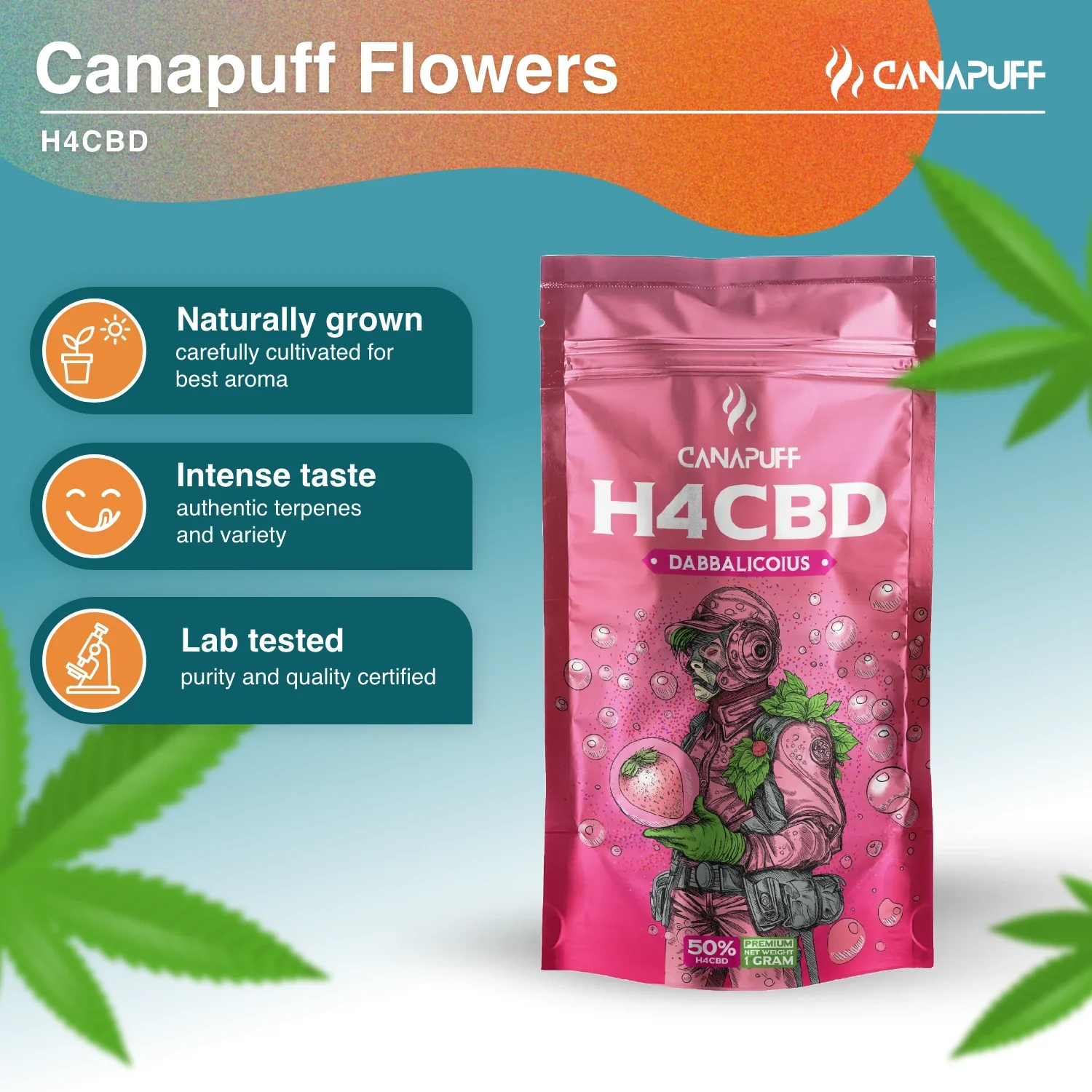 H4CBD Flowers Dabbalicious 50% - Image 2