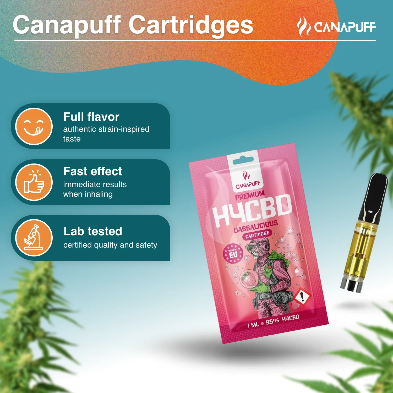 H4CBD Cartridge Dabbalicious 96% - Image 2