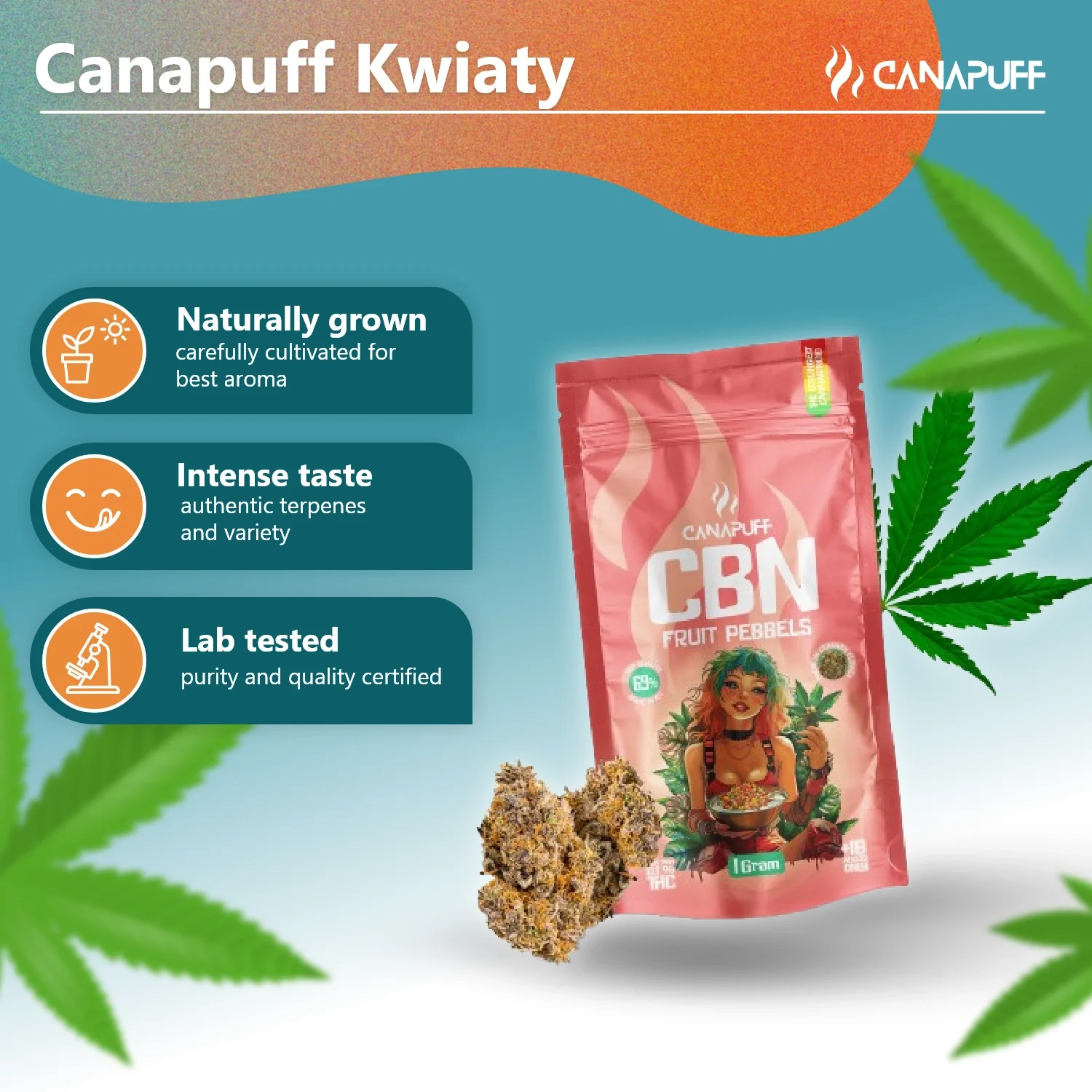 CBN Flowers Fruit Pebbels 69% - Image 2