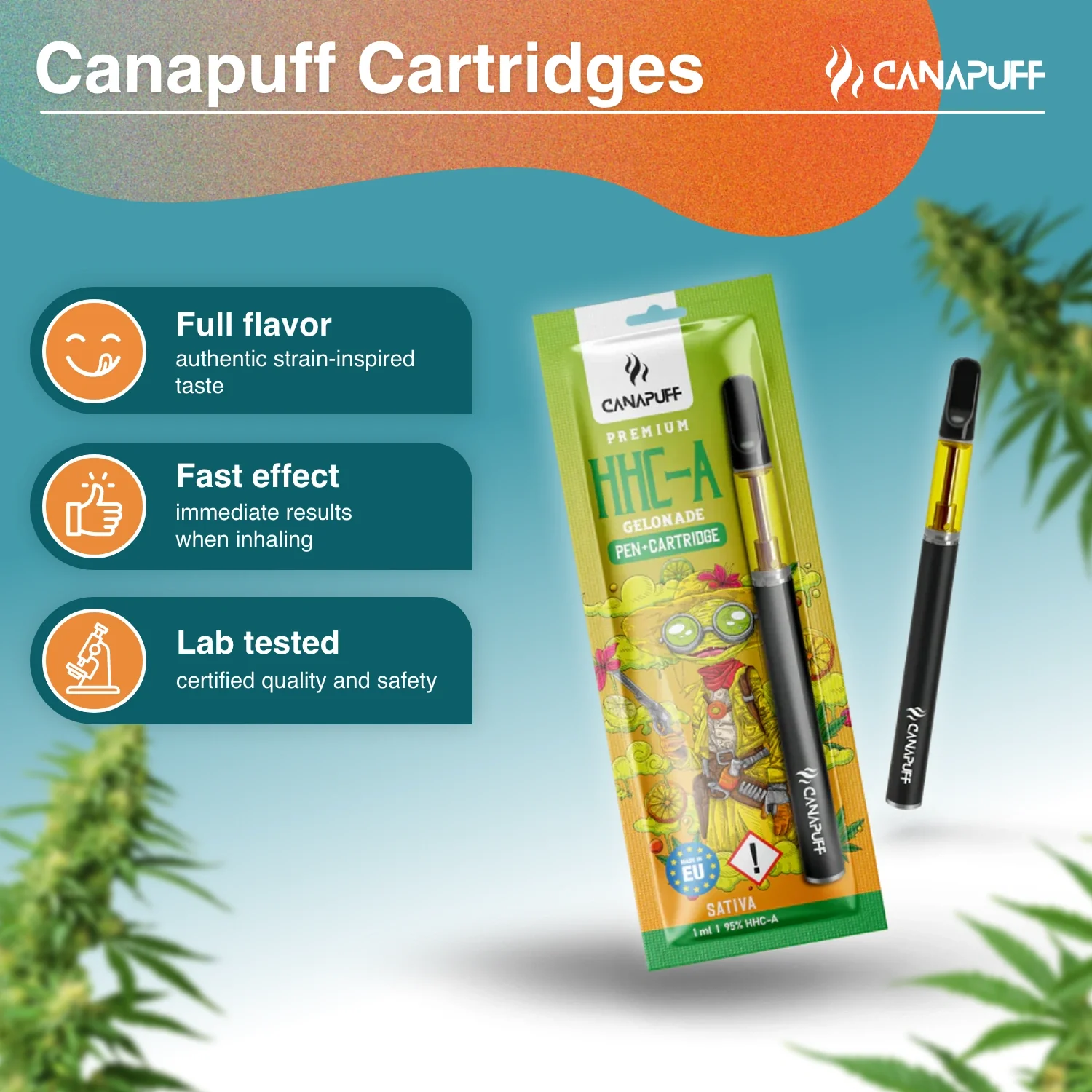 HHC-A Pen+Cartridge Gelonade 95% - Image 2