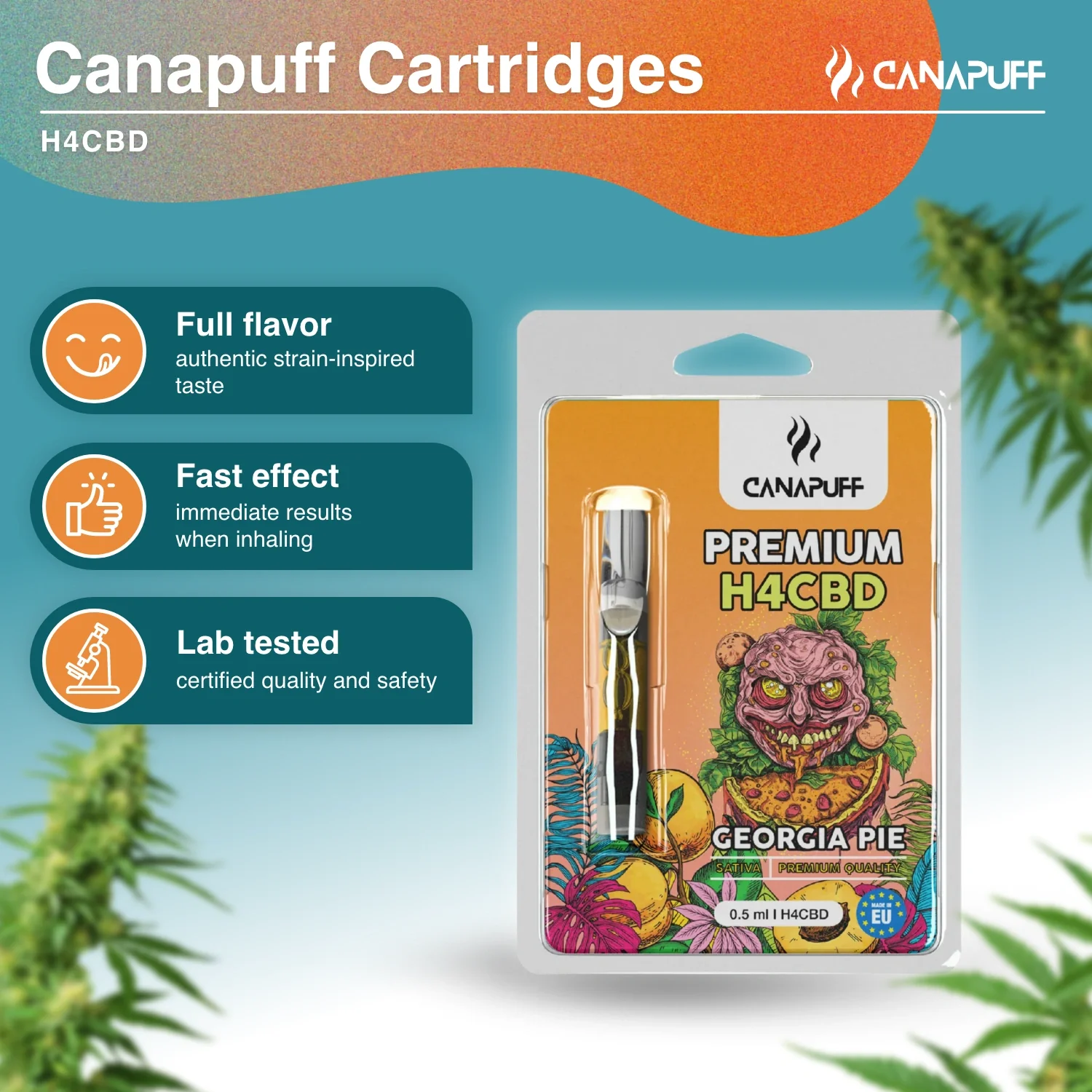 H4CBD Cartridge Georgia Pie 96% - Image 2