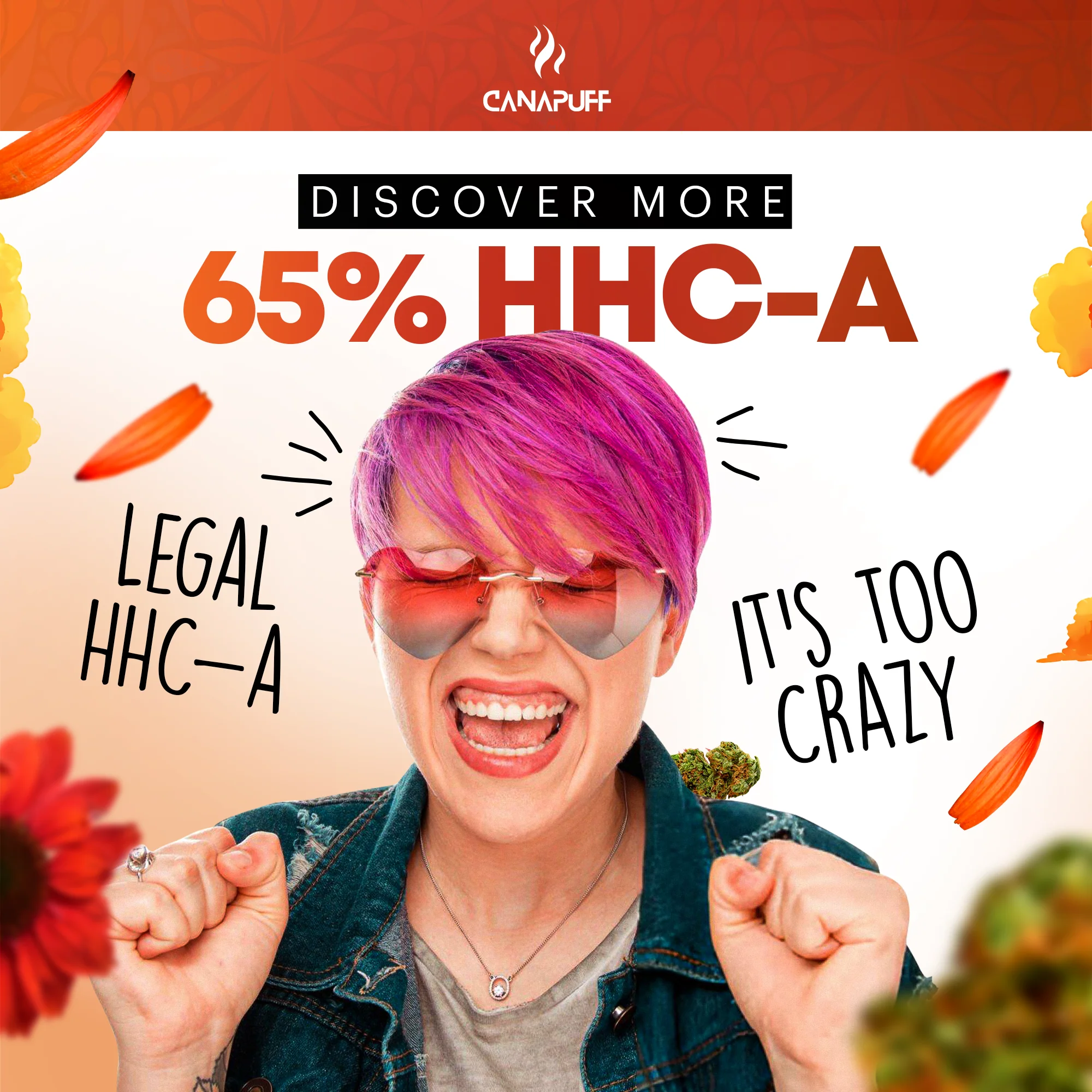 HHC-A Flowers Tangie Dream 65% - Image 3