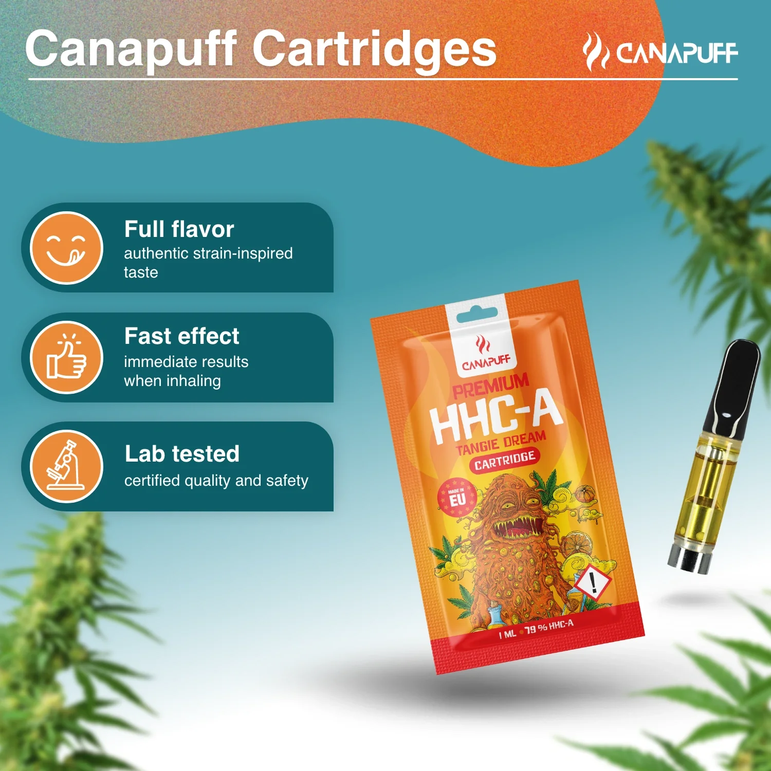 HHC-A Cartridge Tangie Dream 79% - Image 2