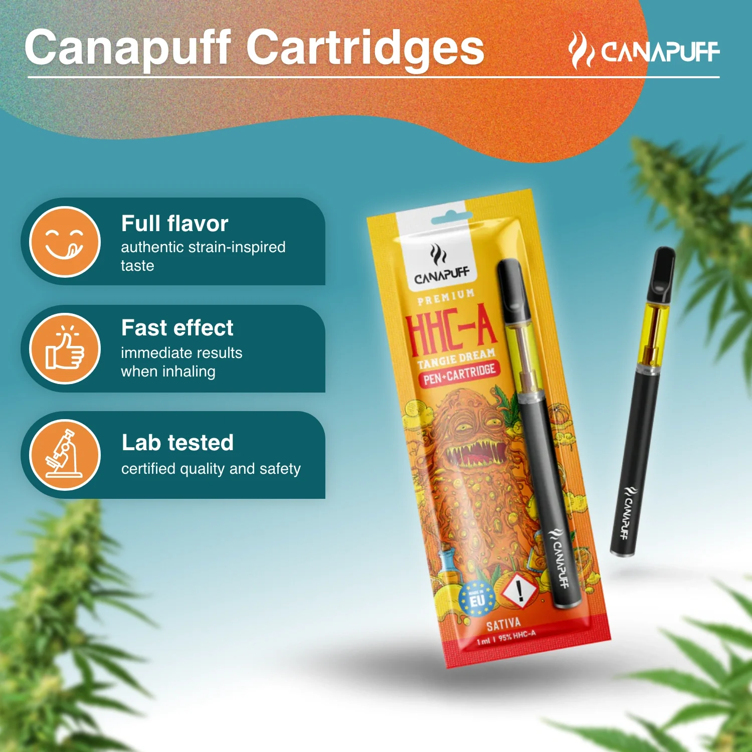 HHC-A Pen+Cartridge Tangie Dream 95% - Image 2