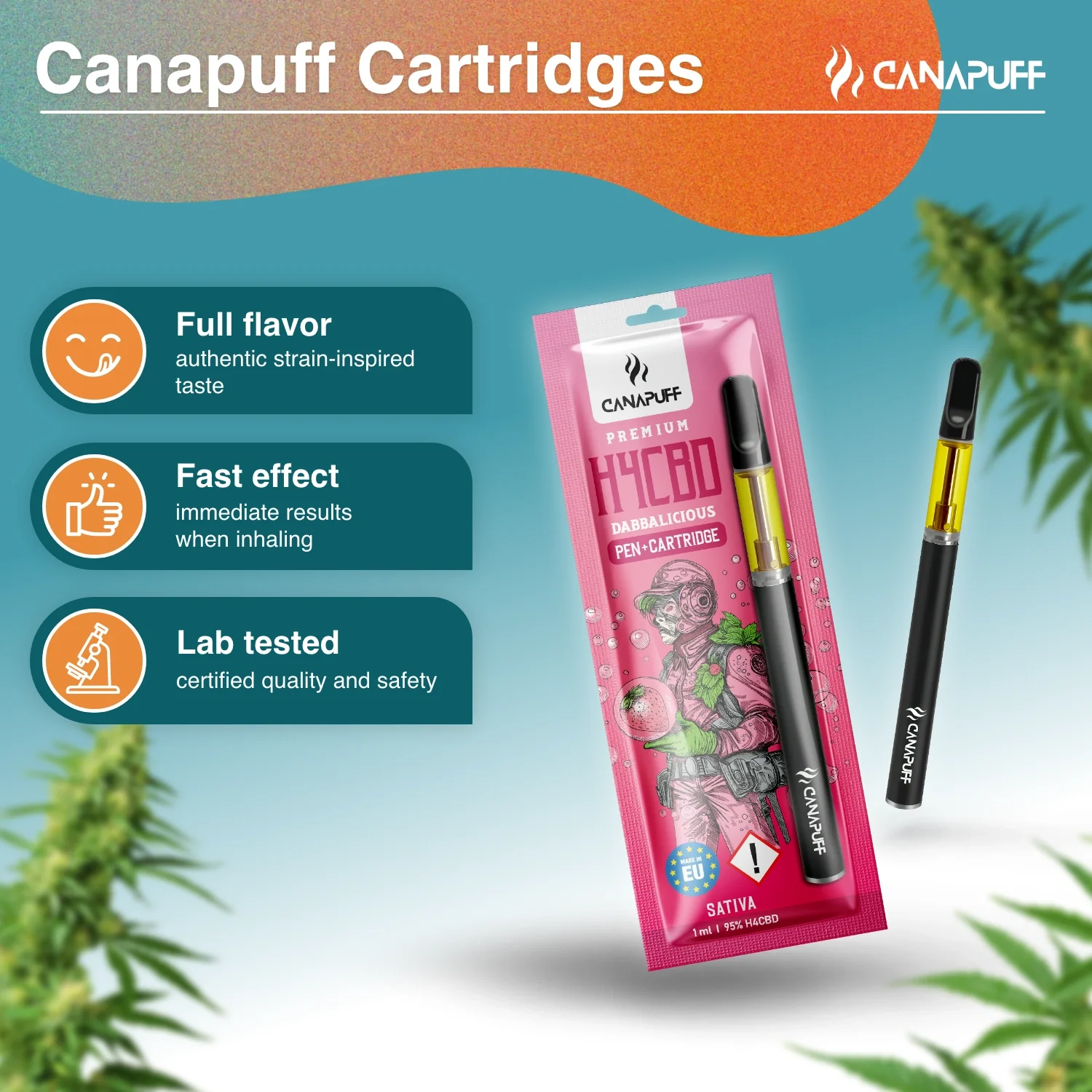 H4CBD Pen+Cartridge Dabbalicious 95% - Image 2