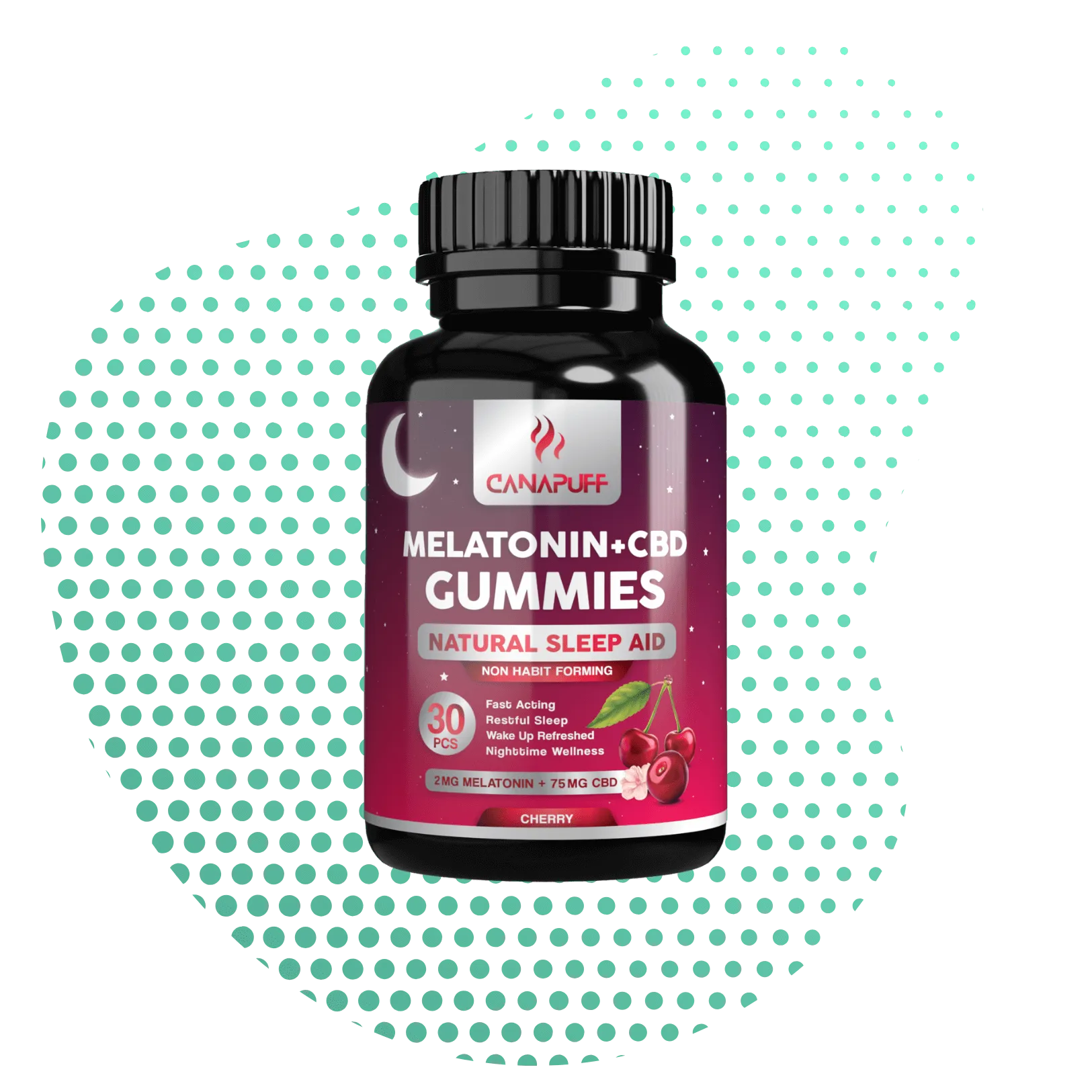 Melatonin+CBD Gummies Cherry - Image 13