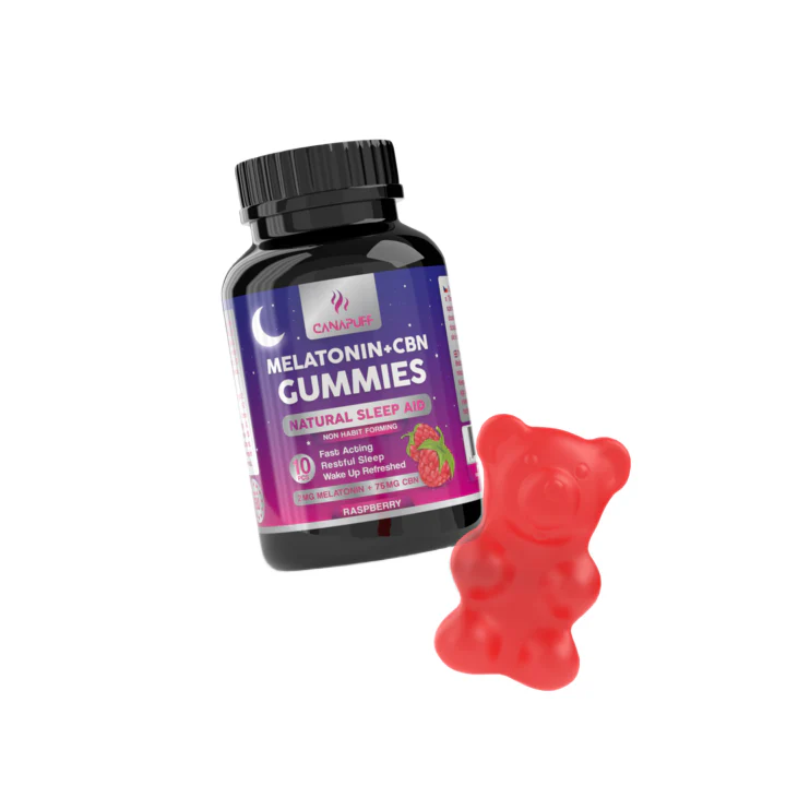 Melatonin+CBN Gummies Raspberry