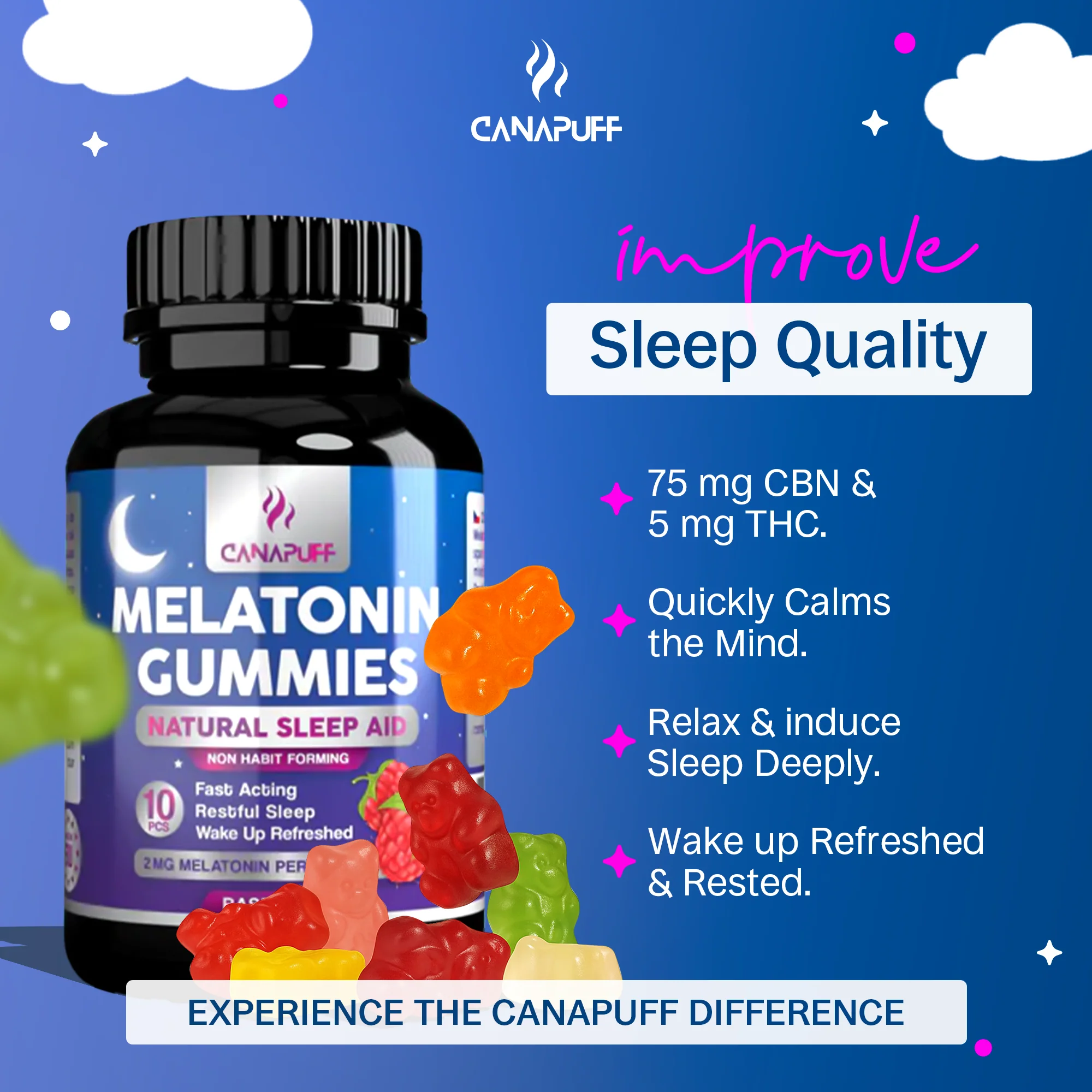 Melatonin Gummies Raspberry - Image 3