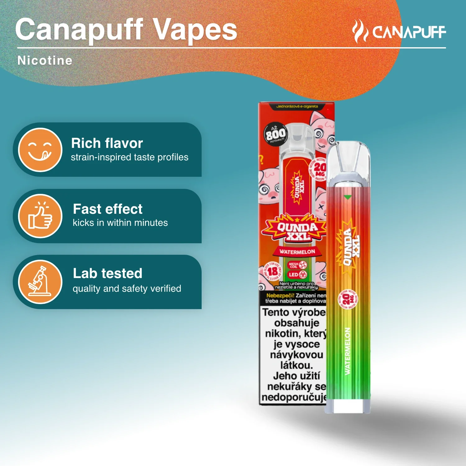 Nicotine Vape Qunda XXL Watermelon - Image 2