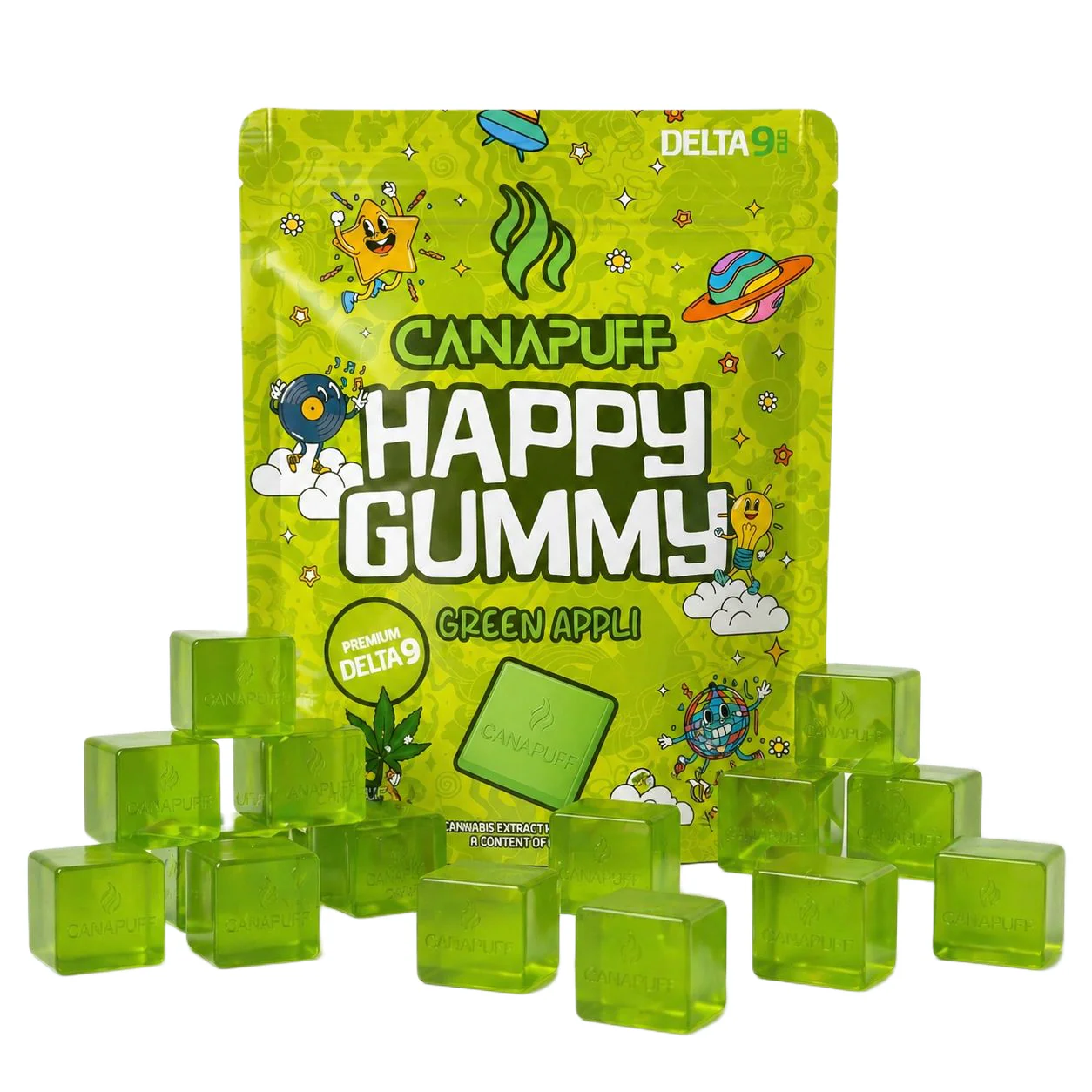 Delta 9 Gummy Green Appli - Image 13